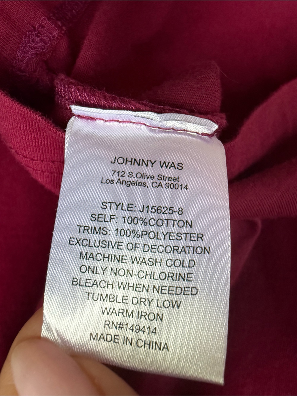 Johnny Was "Edwin" Split Jersey Tee - Picture 9 of 13